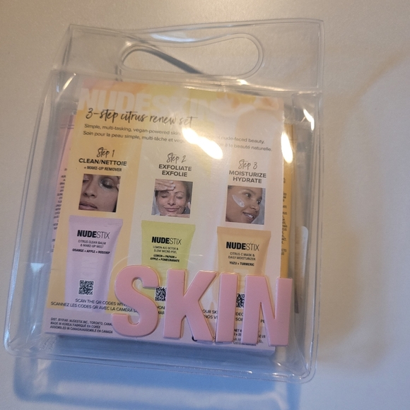 NUDESTIX NUDESKIN 3-Step: Citrus Renew Set For Makeup new - Picture 3 of 4
